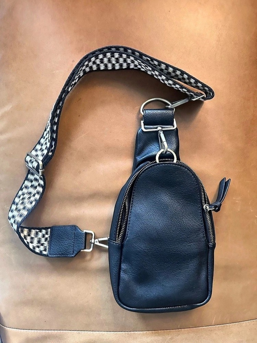 Urban Originals x Anthropologie Liberty Woven Sling Bag - Black